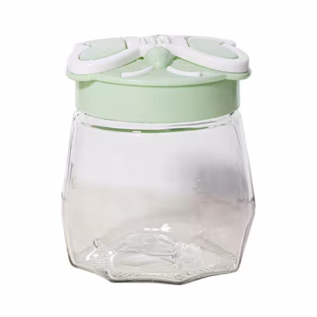 بانکه شیشه ای مدل پروانه سایز 3