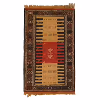 گلیم دستبافت دو متری مدل سفره گردی کد 40204108