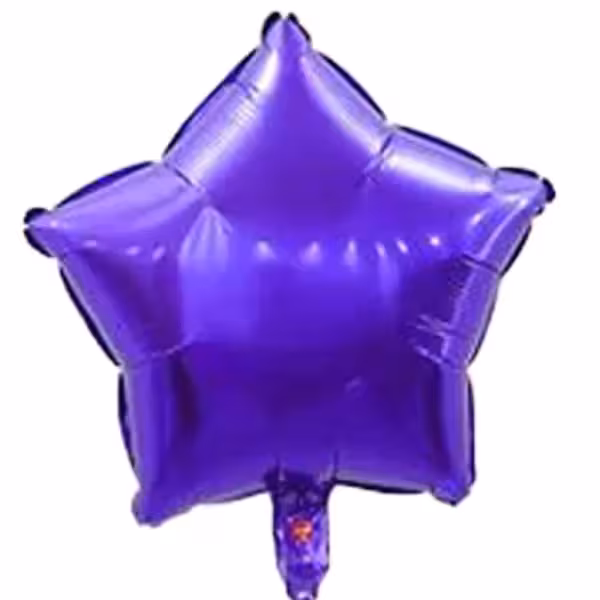 بادکنک فویلی ستاره بنفش