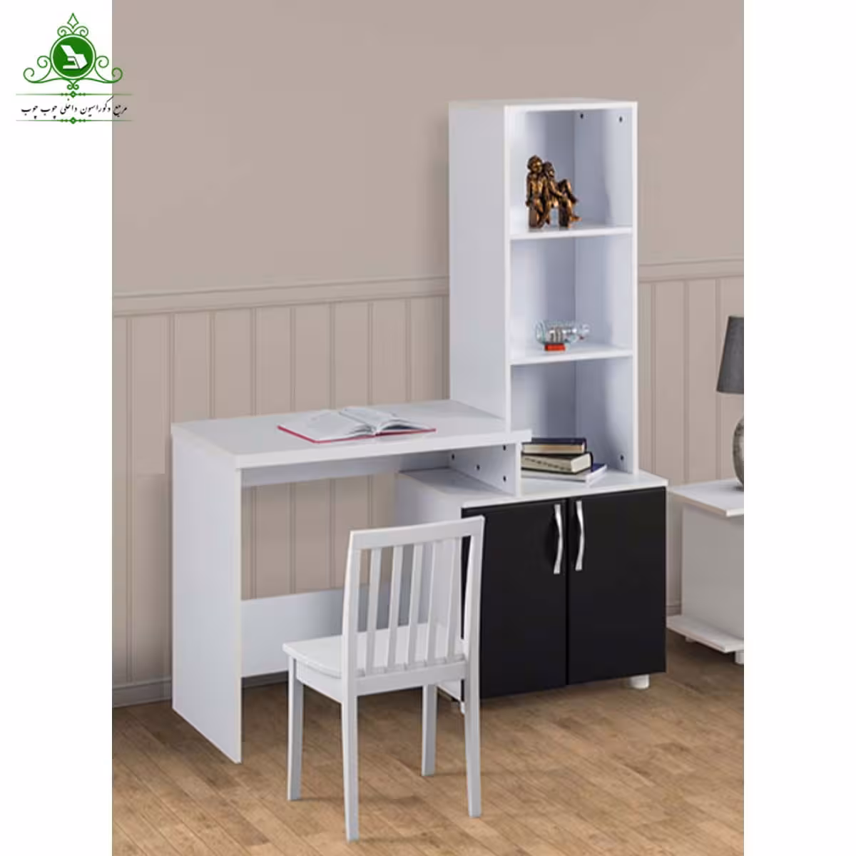 میز تحریر کتابخانه دار مدل پرنس