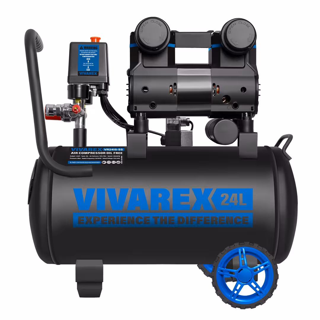 کمپرسور باد  VR2415-SSسایلنت 24 لیتری توان موتور 1.5 اسب بخار یکسال گارانتی معتبر شرکتی
