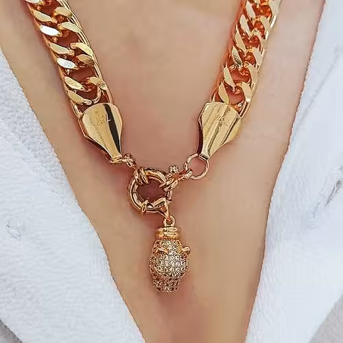 گردنبند کارتیر همراه با پلاک