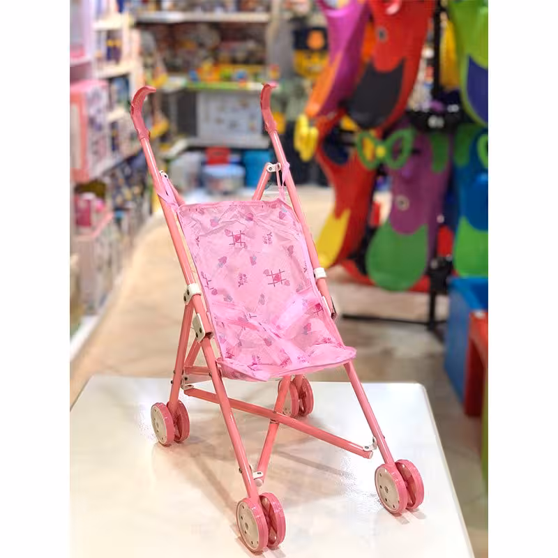 کالسکه صورتی فلزی مدل A6066