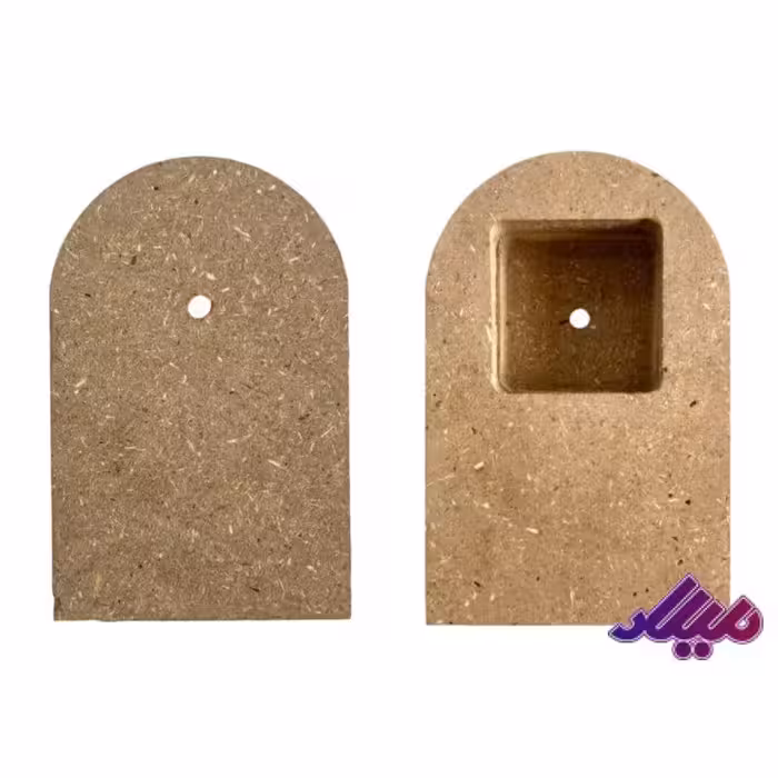 بیس MDF ساعت رومیزی U ایستاده 10*15.5 ضخامت 3.5