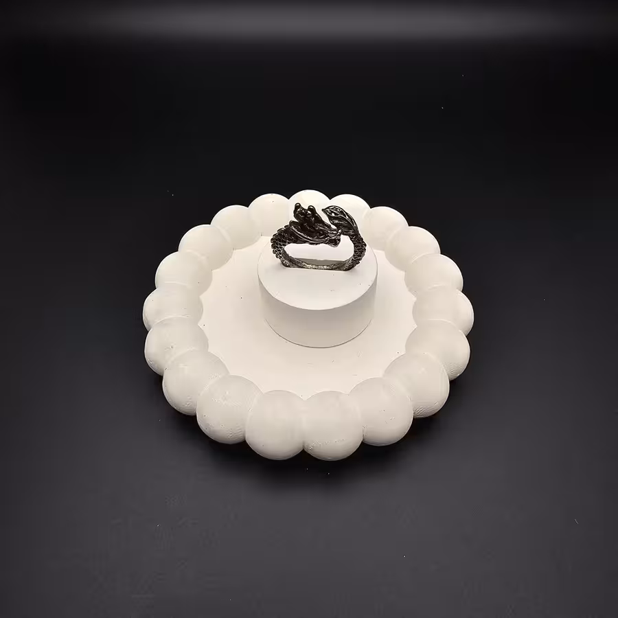 انگشتر استیل طرح اژدها کد 03