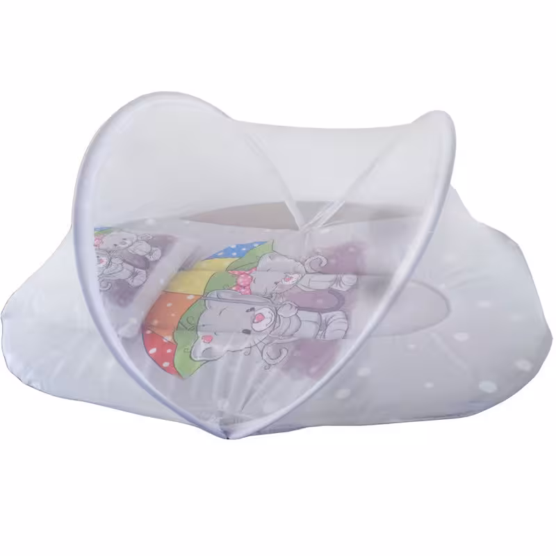 پشه بند کودک تیک مک مدل خرس و چتر به همراه تشک