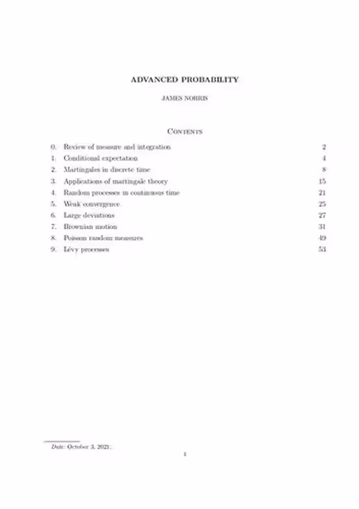 خرید و دانلود نسخه کامل کتاب Advanced Probability