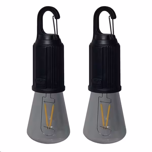 چراغ آویز شارژی مدل T02 با نور آفتابی بسته 2 عددی