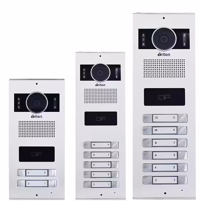 پنل آیفون تصویری برایتون مدل کارتی (یک تا دوازده واحد)