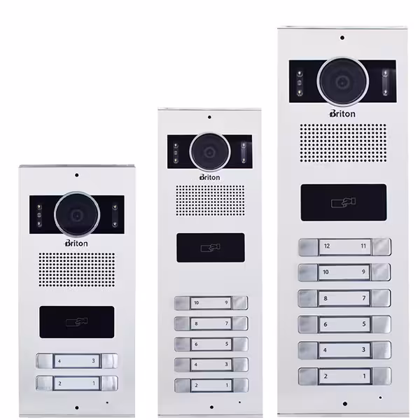 پنل آیفون تصویری برایتون مدل کارتی (یک تا دوازده واحد)