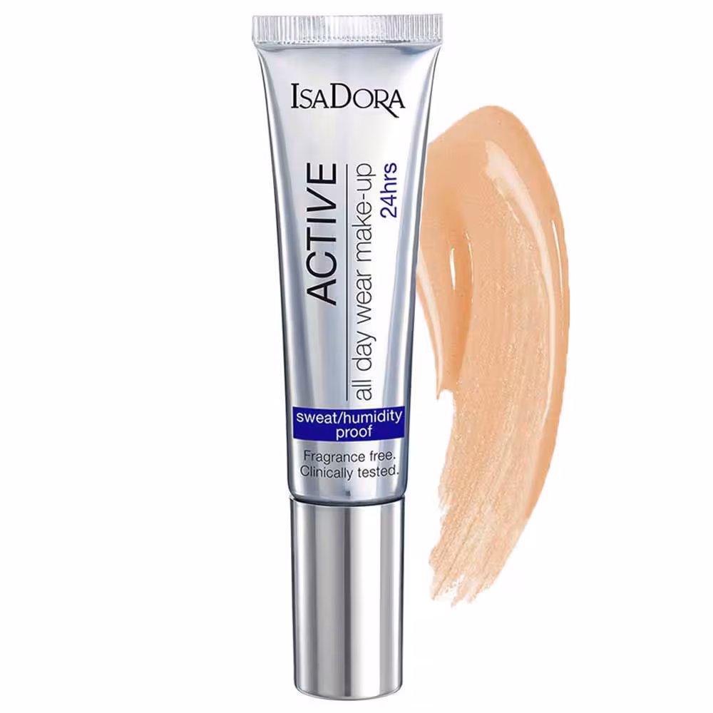 کرم پودر ایزادورا مدل Active مناسب انواع پوست حجم 25 میل (شماره 18 (Cognac))(180830)