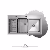 سینک دست‌ساز مونوگرام مدل MOS9550