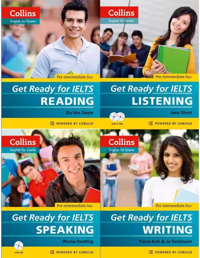 مجموعه 4 جلدی کالینز گت ردی فور آیلتس | کتاب انگلیسی Collins Get Ready for IELTS
