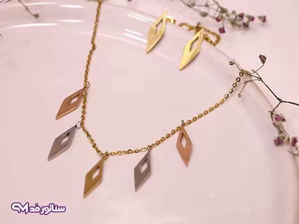 نیم ست طرح لوزی N8132