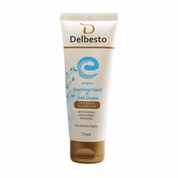 کرم آبرسان دست و ناخن ویتامین ای دلبستو 75 میلی لیتر | Delbesto Vitamin E Soothing Hand And Nail Cream 75ml