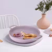 سینی سرامیکی بومی مدل دو دسته مات
