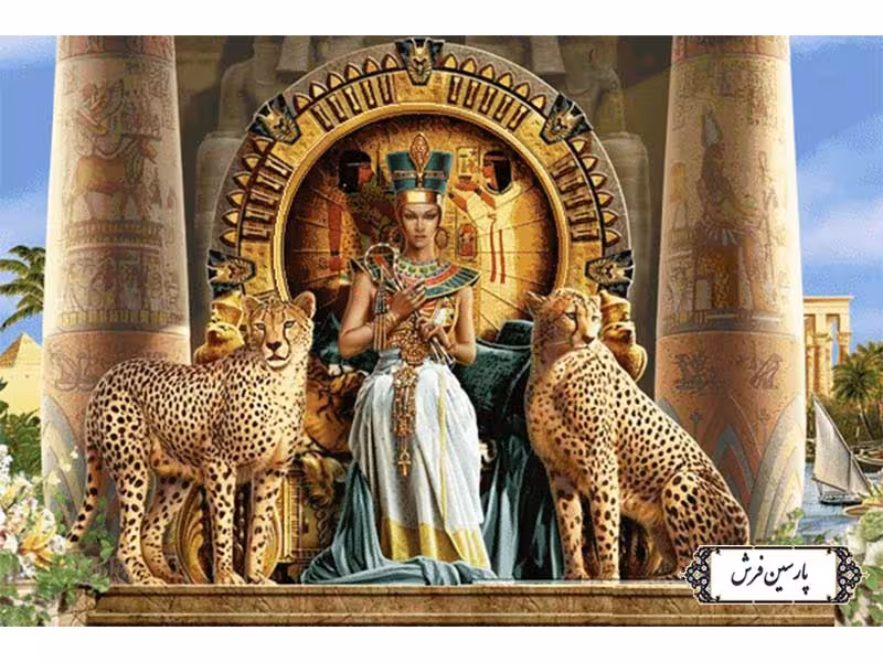 نخ و نقشه تابلو فرش طرح کلوپاترا - کد NC6426