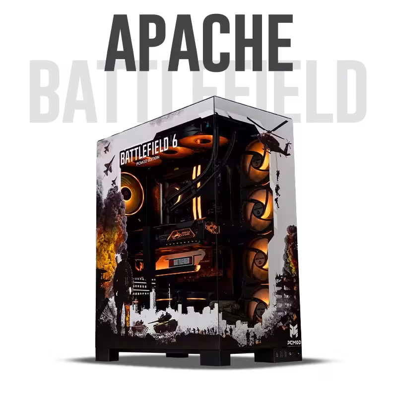 سیستم گیمینگ ادیشن آپاچی | PCMOD Battlefield 6 edition APACHE