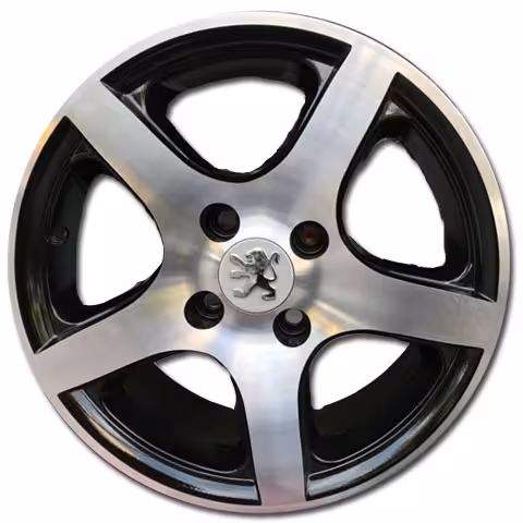 رینگ اسپرت سایز 14 پنج پر کد 025 رخ تراش مشکی اروند  ( پژو206،پژو207،رانا،پارس)