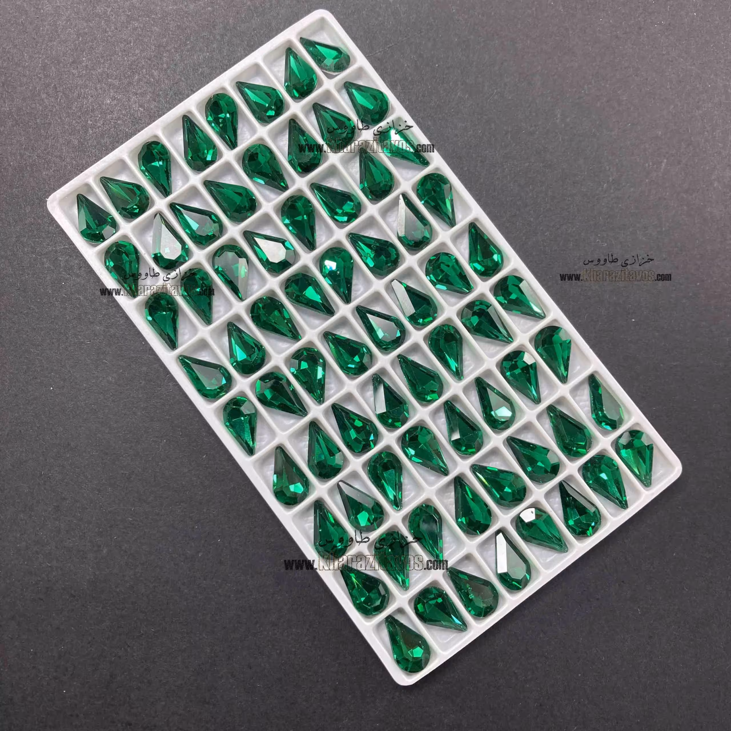 اشک سنگی 8 در 13 ( سبز ) ورق 63 عددی