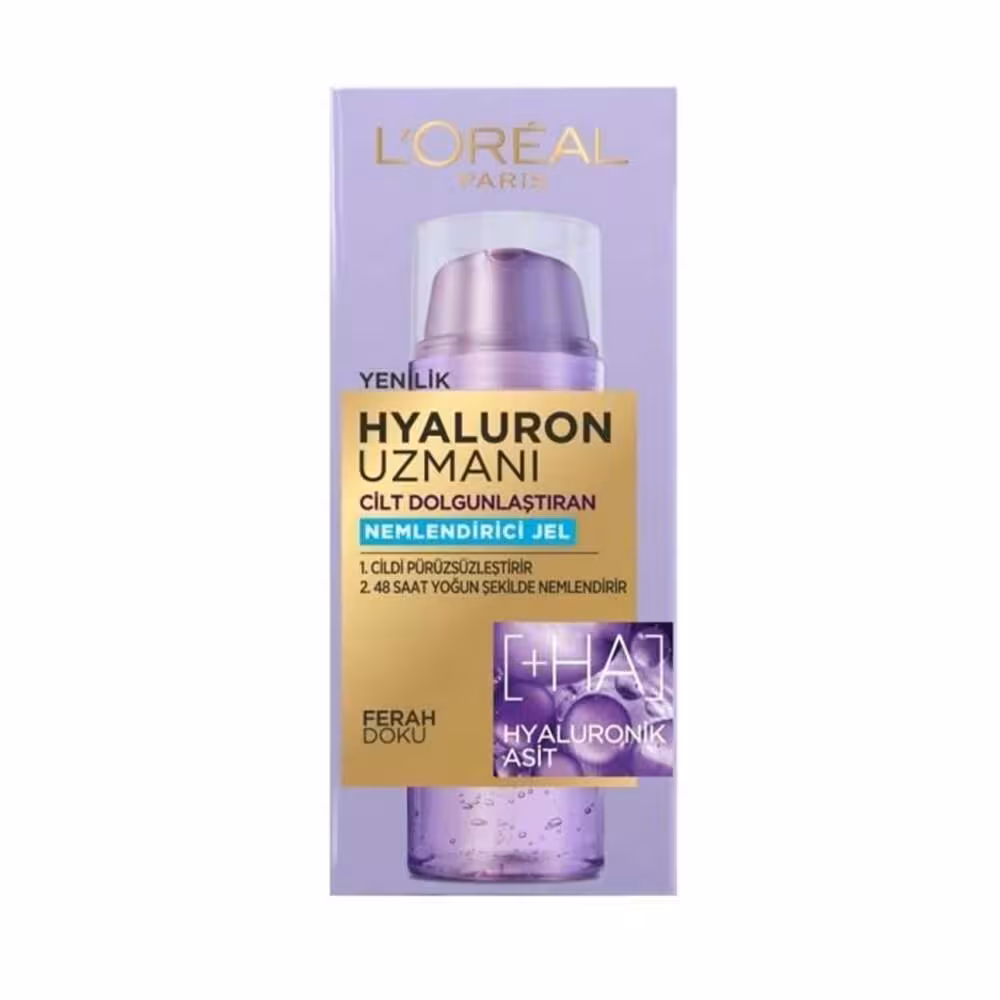 ژل آبرسان صورت لورآل 48 ساعته مدل Hyaluron uzmani حجم 50 میل