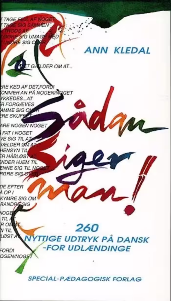 سادان سیگر من | کتاب دانمارکی SADAN SIGER MAN