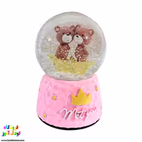 گوی موزیکال برفی(گوی موزیکال خرس عاشق )1529سایز متوسط