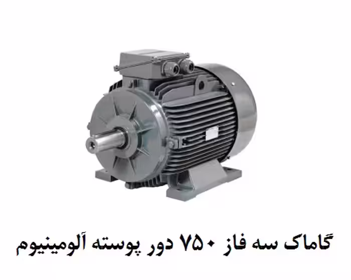 الکتروموتور گاماک 3KW سه فاز 750 دور