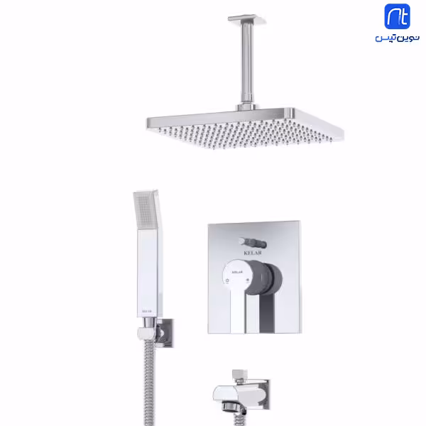 ملزومات شیر حمام توکار کلار مدل فلت کلاسیک تیپ 4