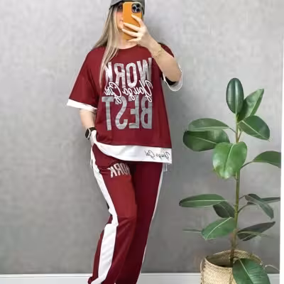 کالکشن عید ست وورک قواره داررنگ رابپرسین