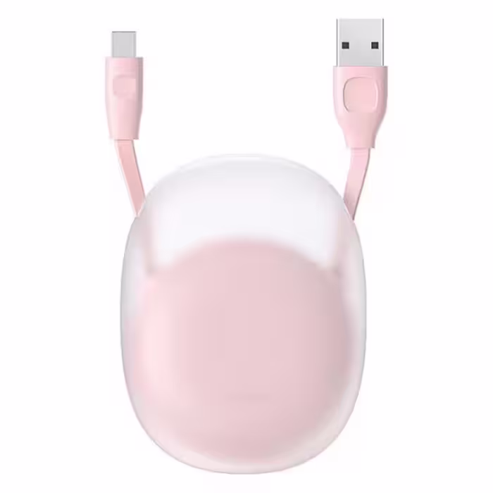 کابل Type C باسئوس مدل Lets go Little Reunion CATRN-24 طول 1 متر دارای سیم جمع کن