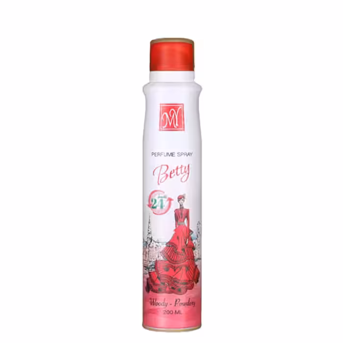 اسپری 24 ساعته زنانه مای مدل بتی حجم 200 میل|My Betty Body Spray For Women 200ml