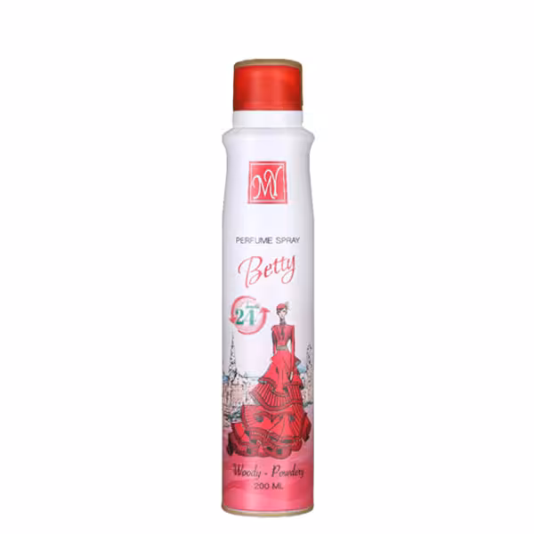 اسپری 24 ساعته زنانه مای مدل بتی حجم 200 میل|My Betty Body Spray For Women 200ml