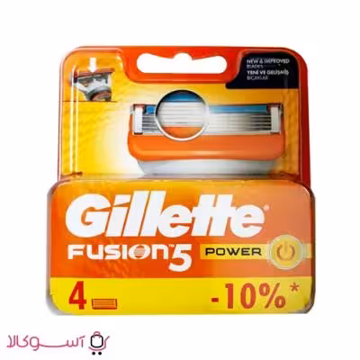 تیغ یدک ژیلت مدل fusion5 power بسته 4 عددی