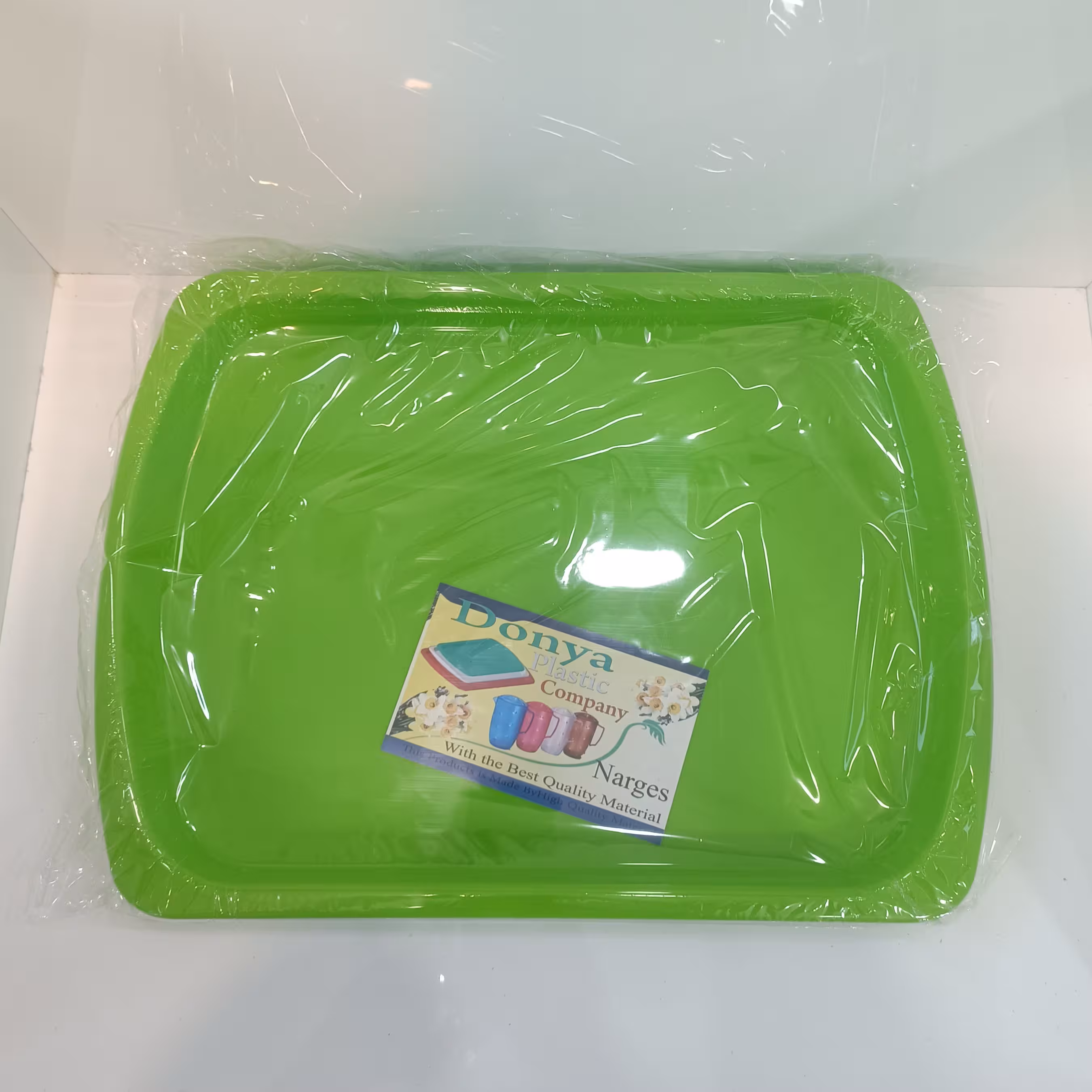 سینی پلاستیکی ساده بدون دسته رنگی