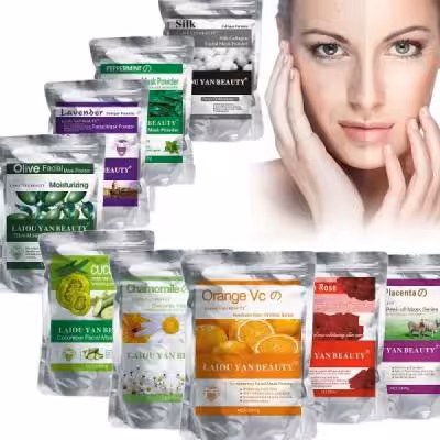 ماسک پودری لاتکسی LAION YAN BEAUTY عصاره آلوئه ورا 500 گرمی
