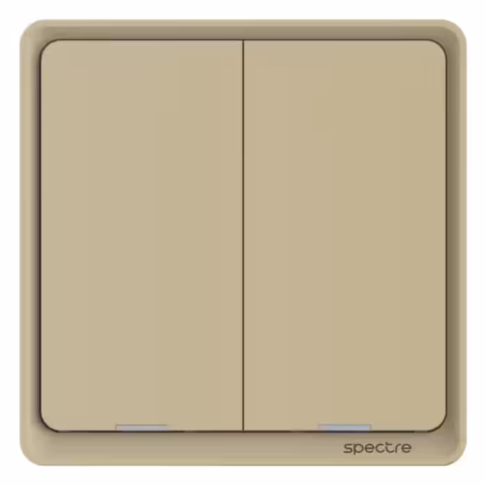 کلید روشنایی هوشمند metis – دو پل – Tuya – Zigbee – L N – شامپاینی