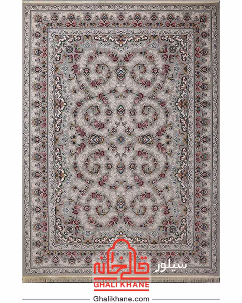 فرش ماشینی کاشان 700 شانه طرح ثریا