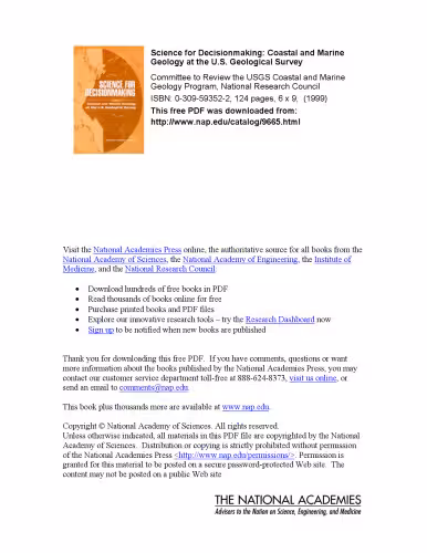 خرید و دانلود نسخه کامل کتاب Science for Decisionmaking: Coastal and Marine Geology at the U.S. Geological Survey (The compass series)