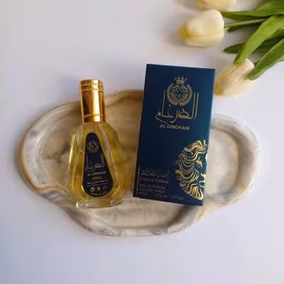 عطر ادکلن الضرغام برند ارض الزعفران 50 میل