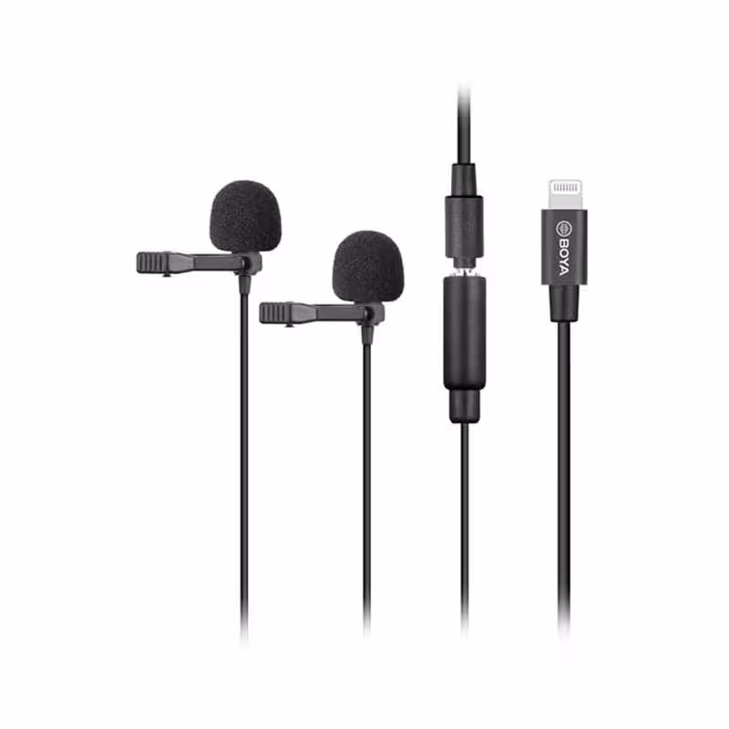 میکروفون با سیم یقه ای بویا مدل Boya BY-M2D
