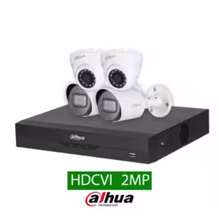 پکیج 4 دوربین مداربسته داهوا 2 مگاپیکسل میان رده