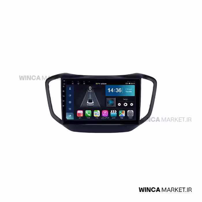 مانیتور اندروید چری تیگو 5 سری S500 BLU-RAY مدل GM855 برند وینکا WINCA
