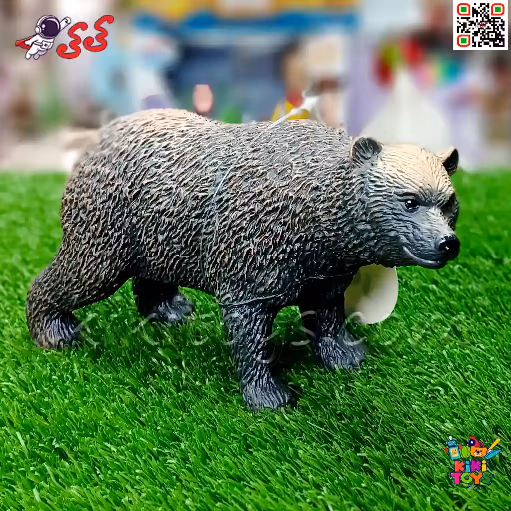 فیگور خرس قهوه ای و باغ وحش ANIMAL MODEL 006 – جنس نرم، طراحی واقعی، مناسب بازی و کلکسیون