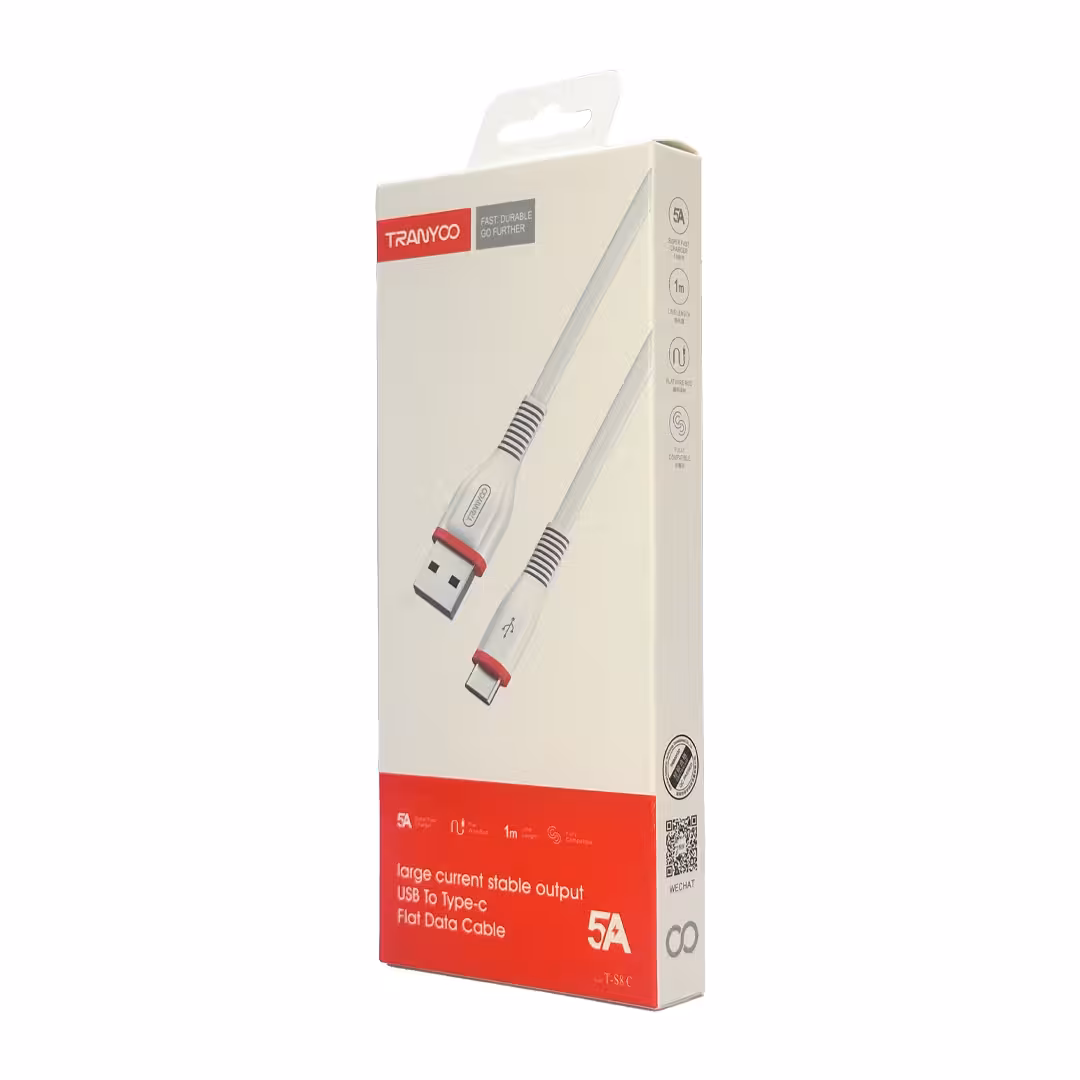 کابل تایپ سی TRANYOO مدل T-S8 C6 ماه گارانتی