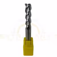 فرز انگشتی تمام الماس آلمینیوم سر تخت سه پر بلند 12 طول 100 MTS