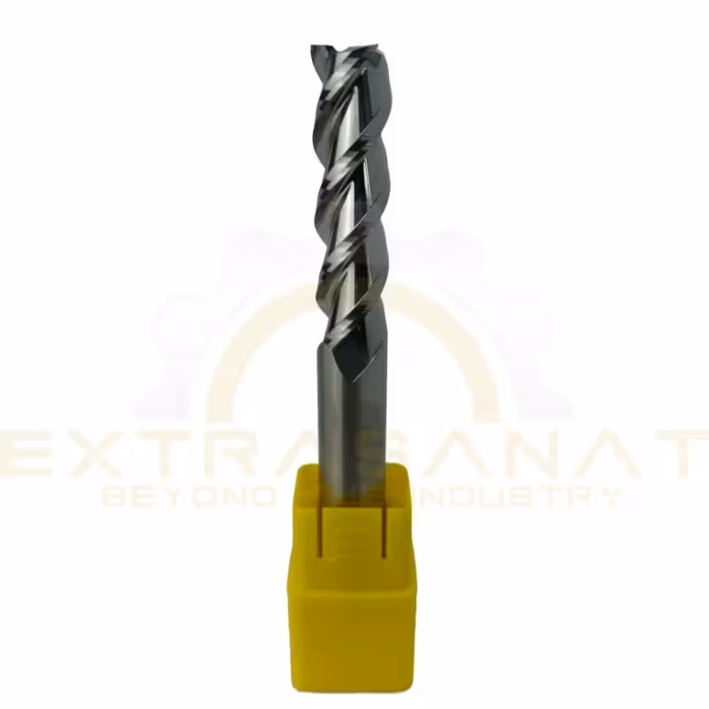 فرز انگشتی تمام الماس آلمینیوم سر تخت سه پر بلند 12 طول 100 MTS