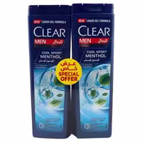 شامپو ضد شوره خنک کننده آقایان کلییر اماراتی مدل Cool Sport Menthol حجم 400 میلی لیتر