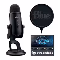 میکروفون بلو Blue Yeti – Blackout Edition   Custom Pop Filter