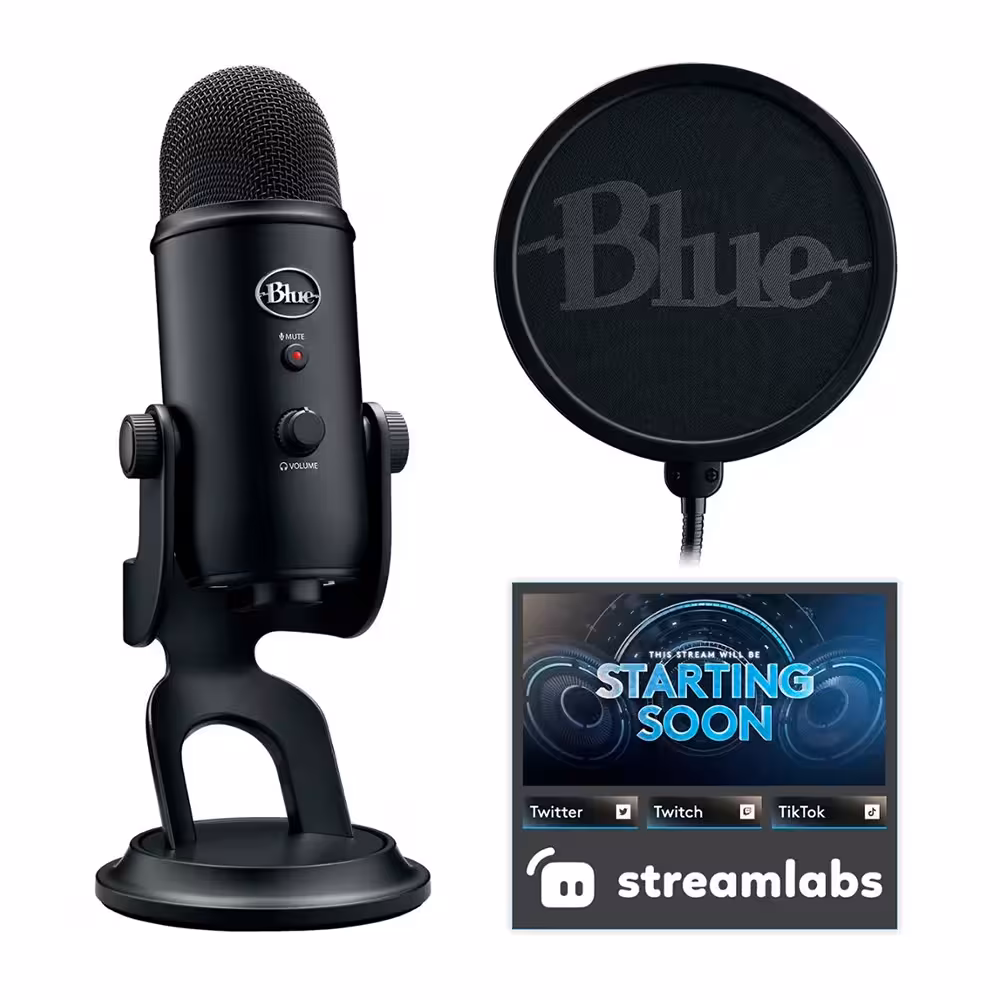 میکروفون بلو Blue Yeti – Blackout Edition Custom Pop Filter